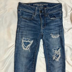 american eagle super stretch X skinny jeans